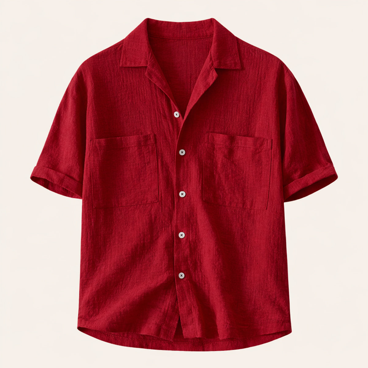 Men's Relaxed Fit Linen Blend Shirt