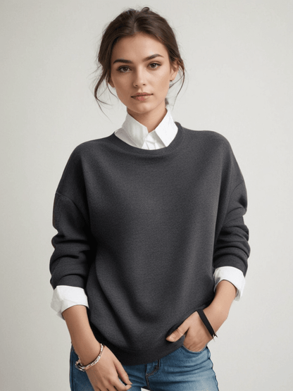Aurelia Women's Crewneck Sweater Blend - VibreMode