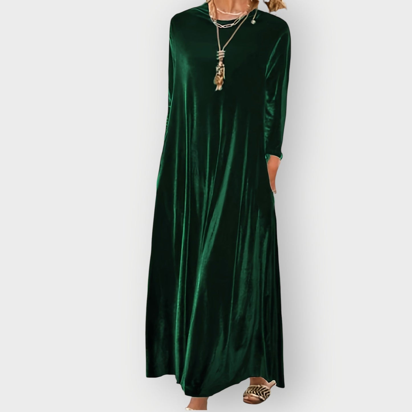 Women's Velvet Maxi Dress