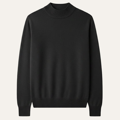 Men's Mock Neck Knit Sweater - VibreMode