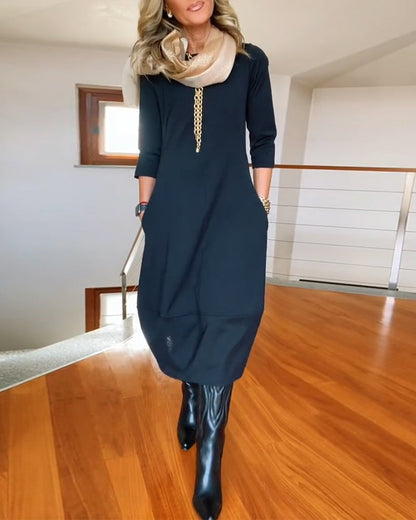 Beautiful Fit and Flare Evening Dress - VibreMode