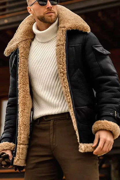 Men's Leather Jacket Camel Brown