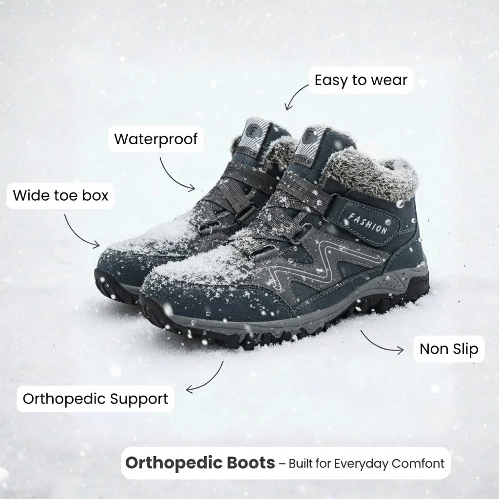 Supportive Orthopedic Waterproof Ankle Boots