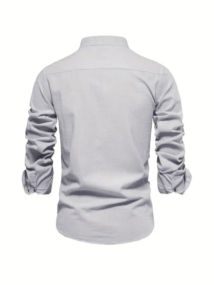Casual Men's Short Sleeve Button Shirt