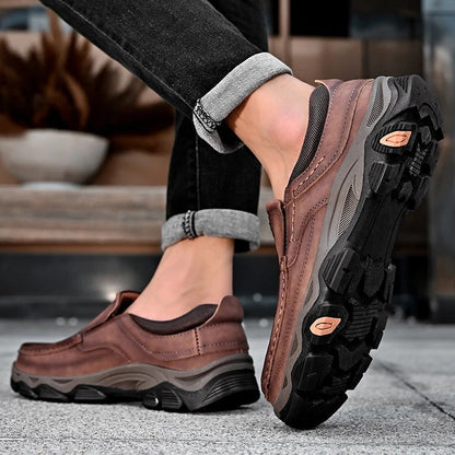 Men's Slip-On Loafers Round Toe Casual