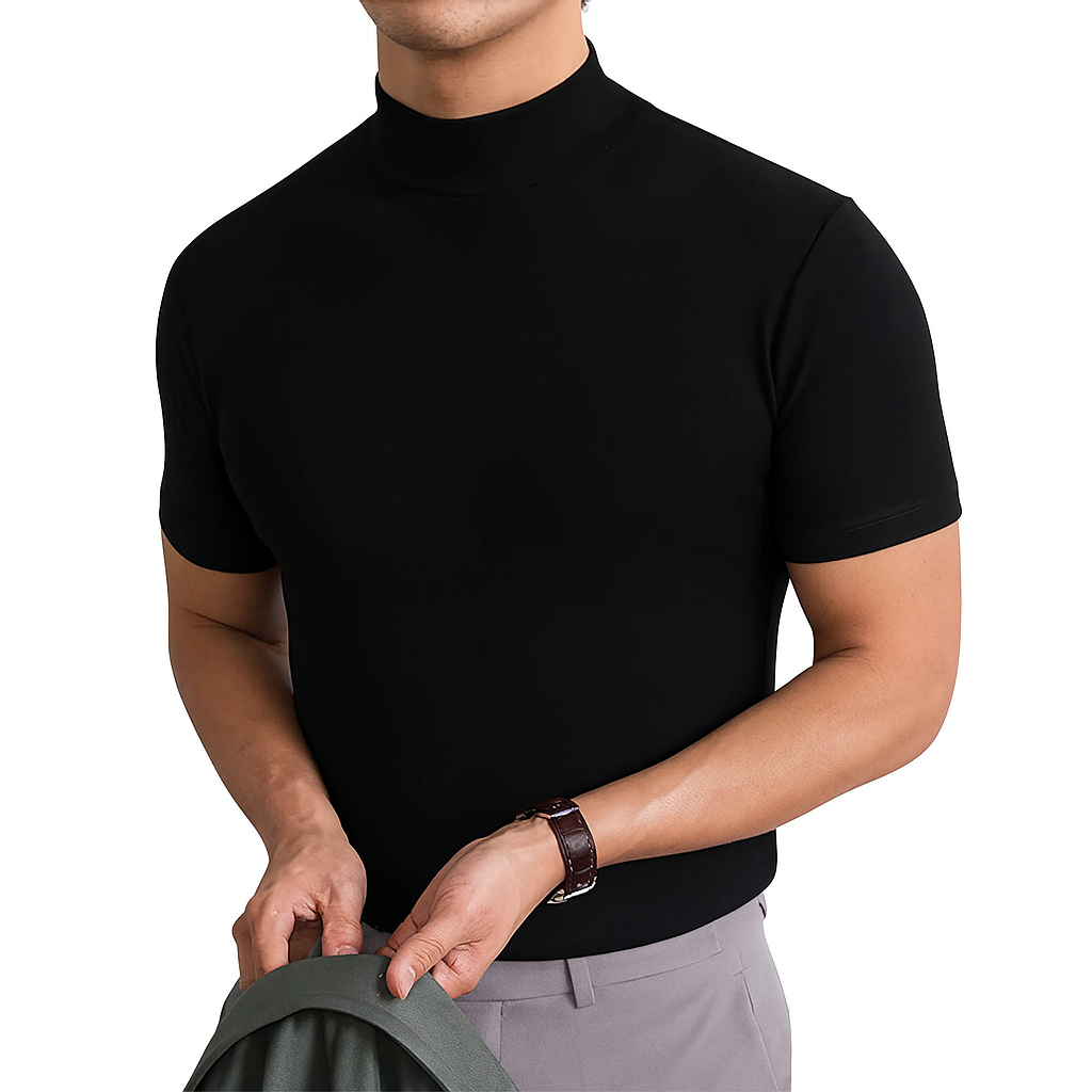 Men's Breathable Turtleneck Sweater Shirt