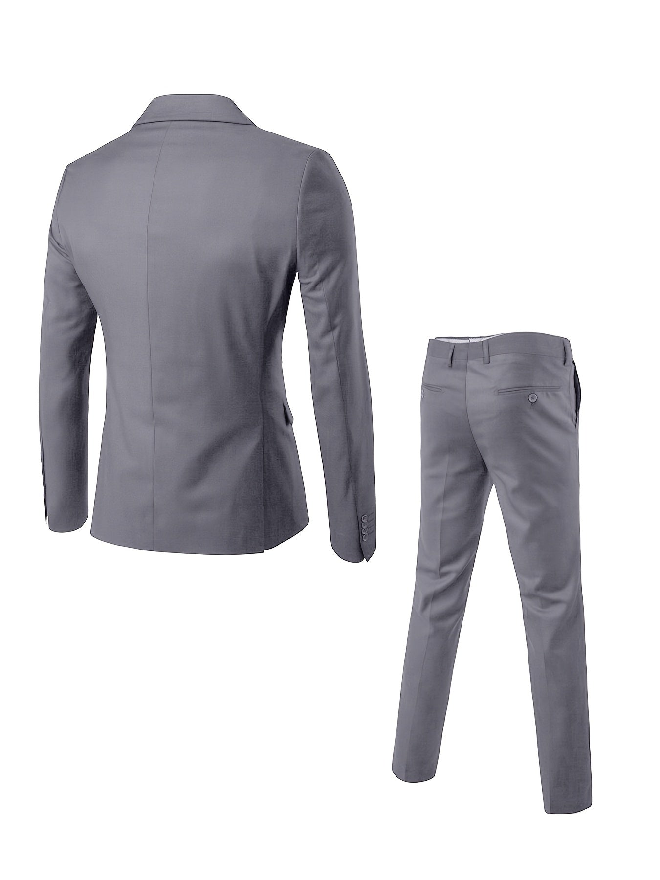 Men's Single Breasted Suit Notch Lapel
