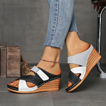 Comfortable Heeled Sandal Slides