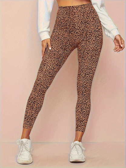 Women's High-Waist Leopard Leggings