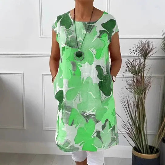 Women's Midi Printed Casual Dress