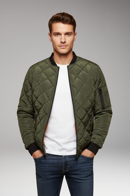 Men's Padded Zipper Jacket