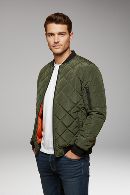 Men's Padded Zipper Jacket