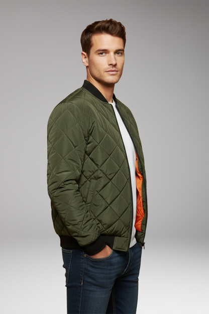 Men's Padded Zipper Jacket