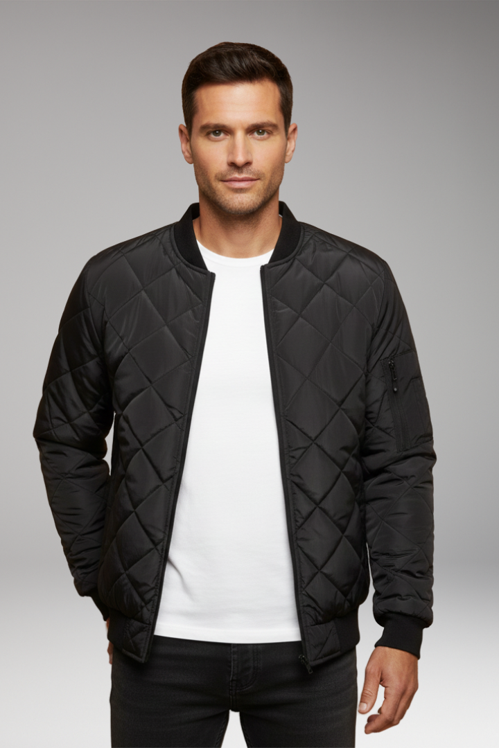 Men's Padded Zipper Jacket