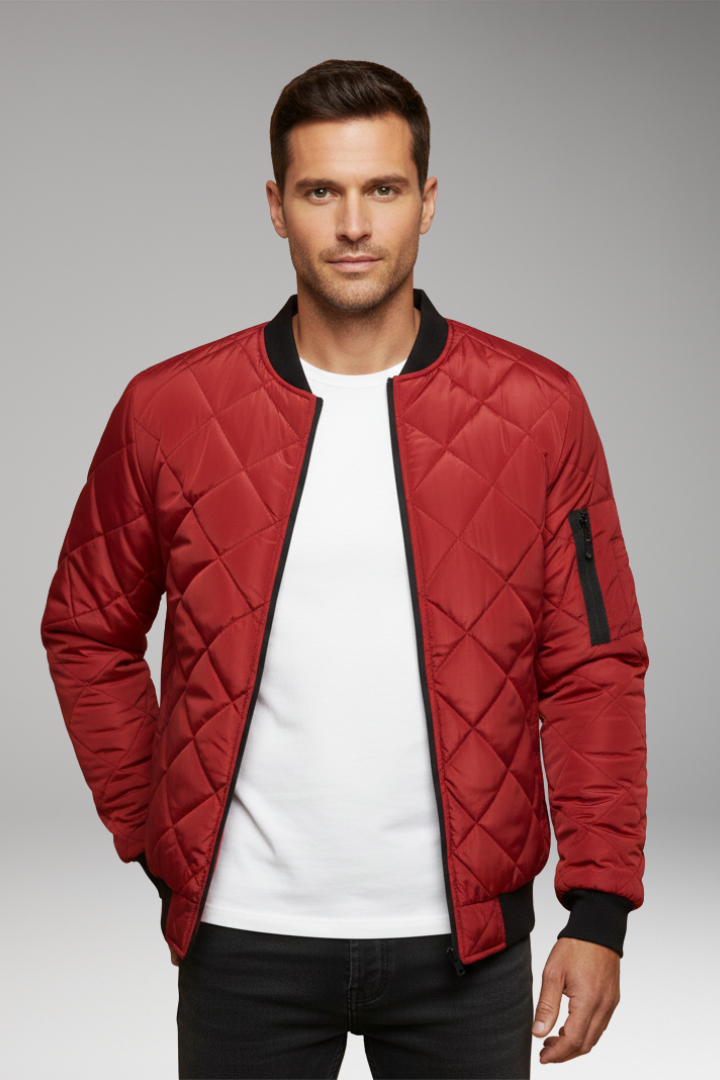 Men's Padded Zipper Jacket