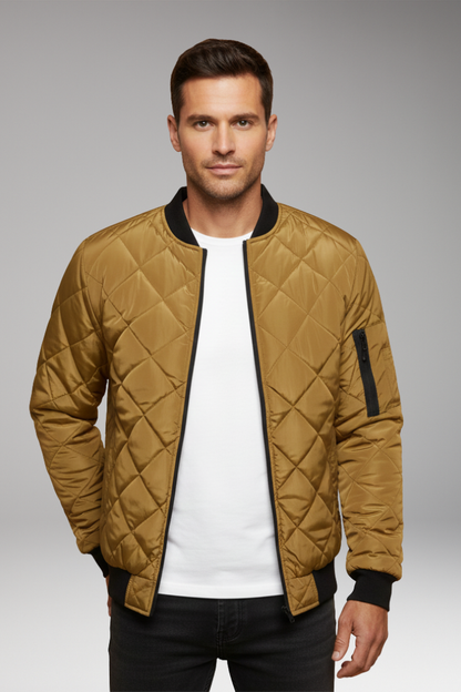 Men's Padded Zipper Jacket