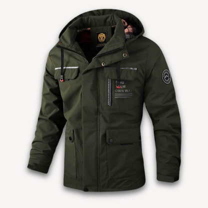 Men's Waterproof Winter Parka Jacket With Hood