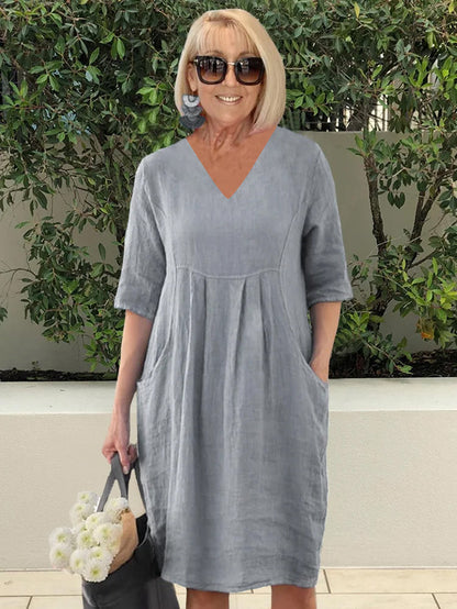 Relaxed Fit Cotton Beach Robe Dress for Women