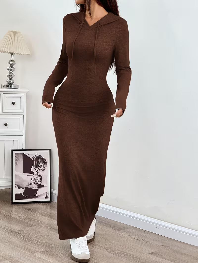 Fitted Long Sleeve Party Dress