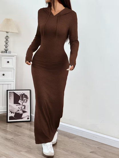 Fitted Long Sleeve Party Dress