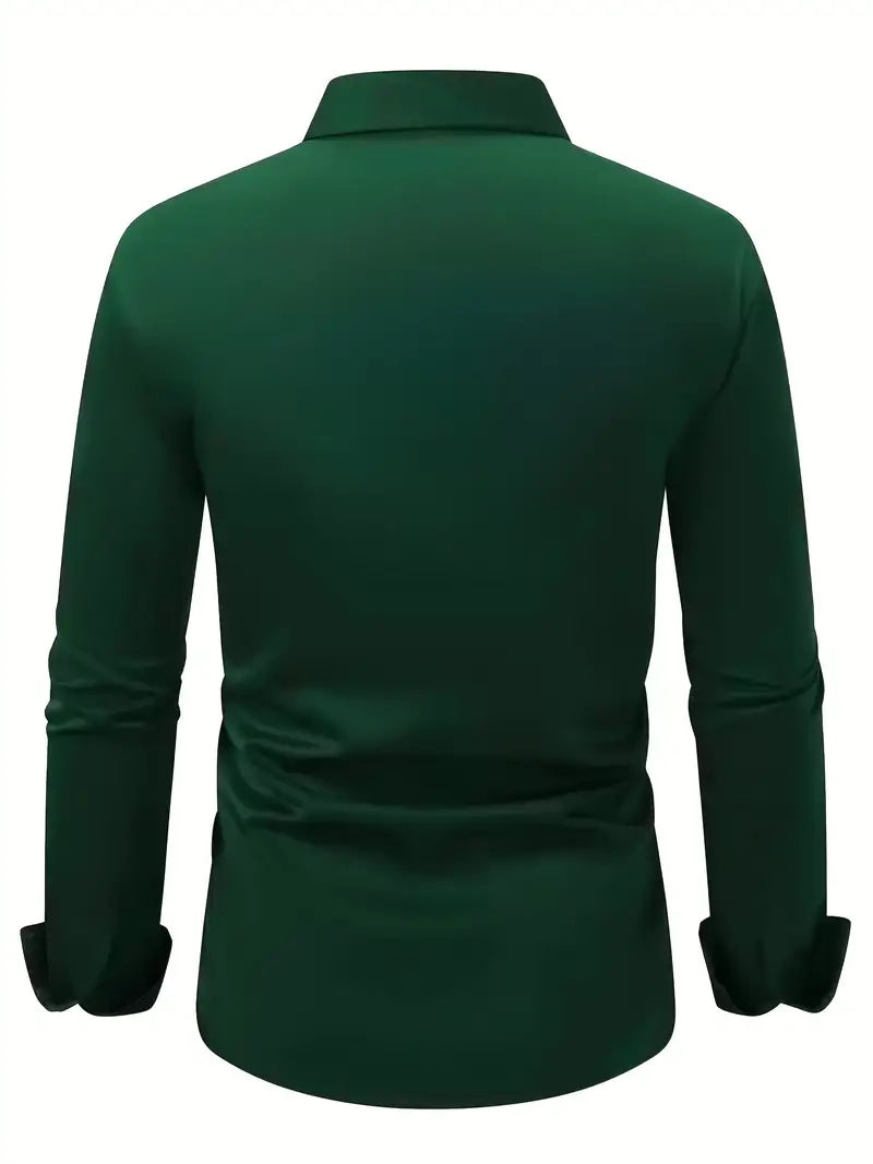 Men's Long Sleeve Button Down Dress Shirt