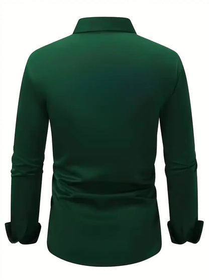 Men's Long Sleeve Button Down Dress Shirt