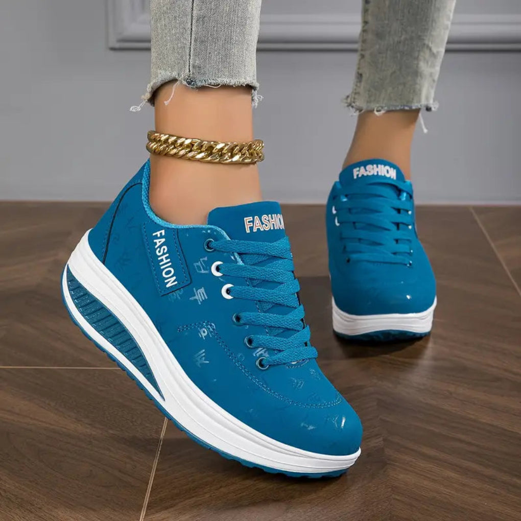 Women's Leather Platform Flats