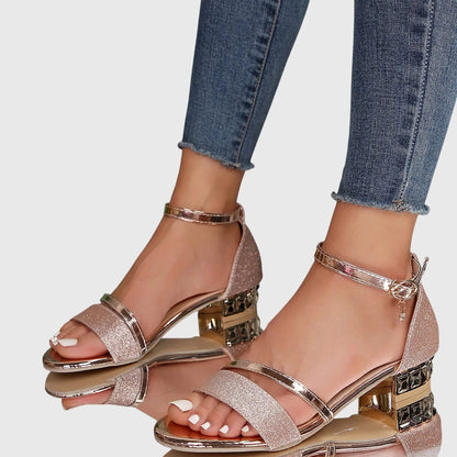 Women's Buckle Ankle Strap High Heel Sandals