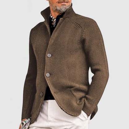 Mens Knitted Hooded Jacket