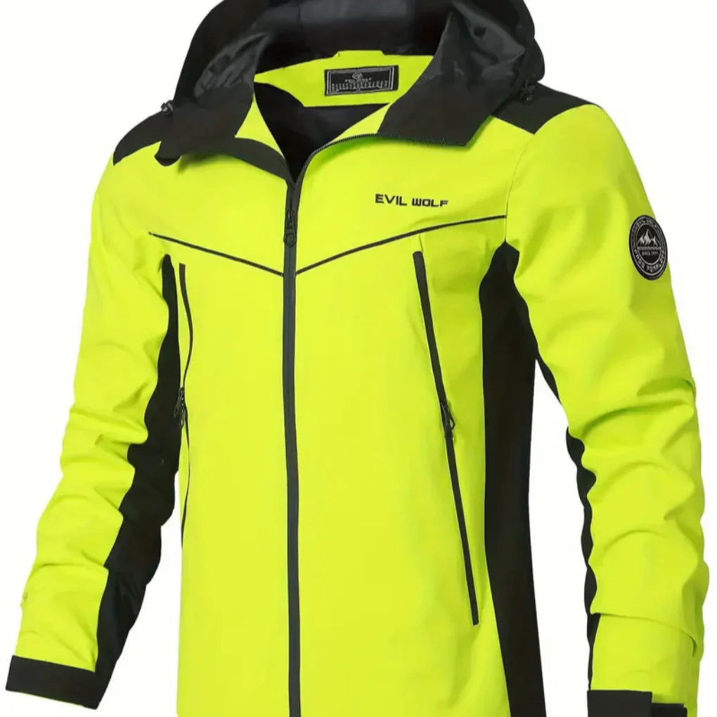 Water Repellent Outdoor Jacket Reflective Design