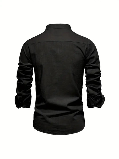 Casual Men's Short Sleeve Button Shirt