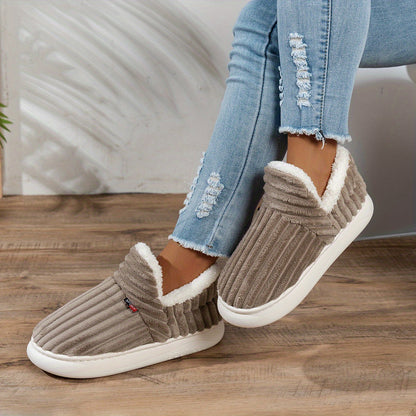 Women's Fleece Slippers Non-Slip Sole