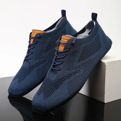 Men's Slip On Shoes Low Knit Lace Detail