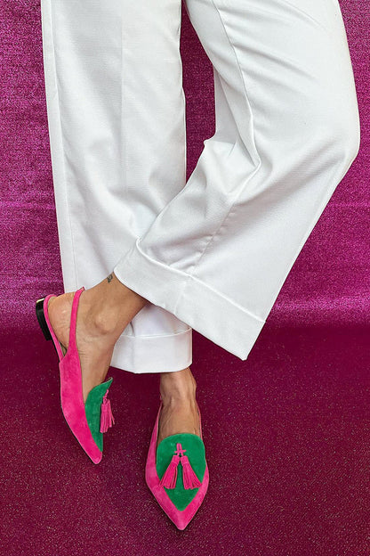 Women's Pointed Slingback Loafers - VibreMode