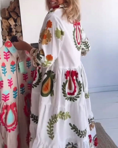 Colorful Patterned Summer Dress