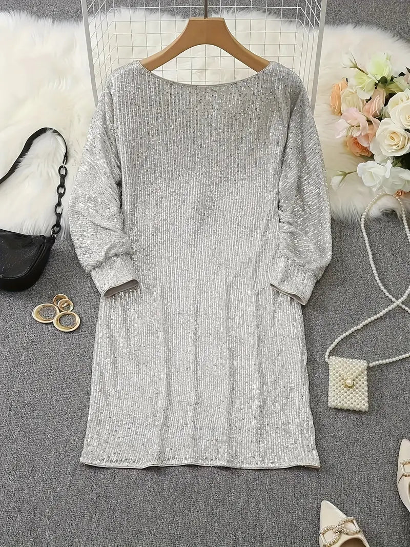 Glittery Evening Party Dress