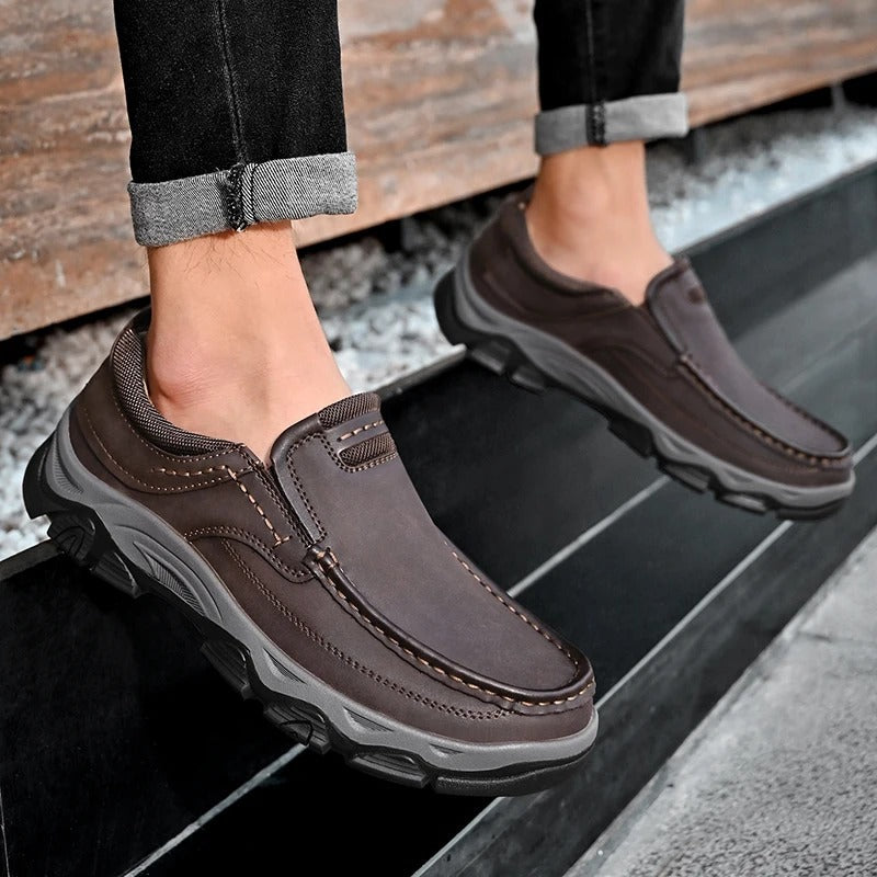 Men's Slip-On Loafers Round Toe Casual