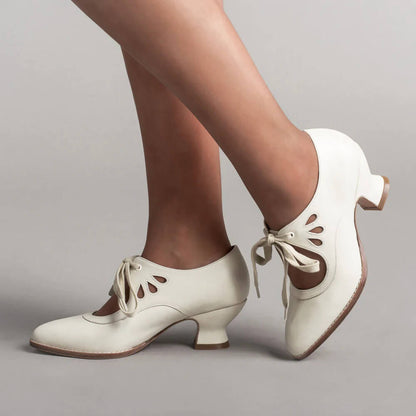 Women's Lace-Up Cut Out Heels