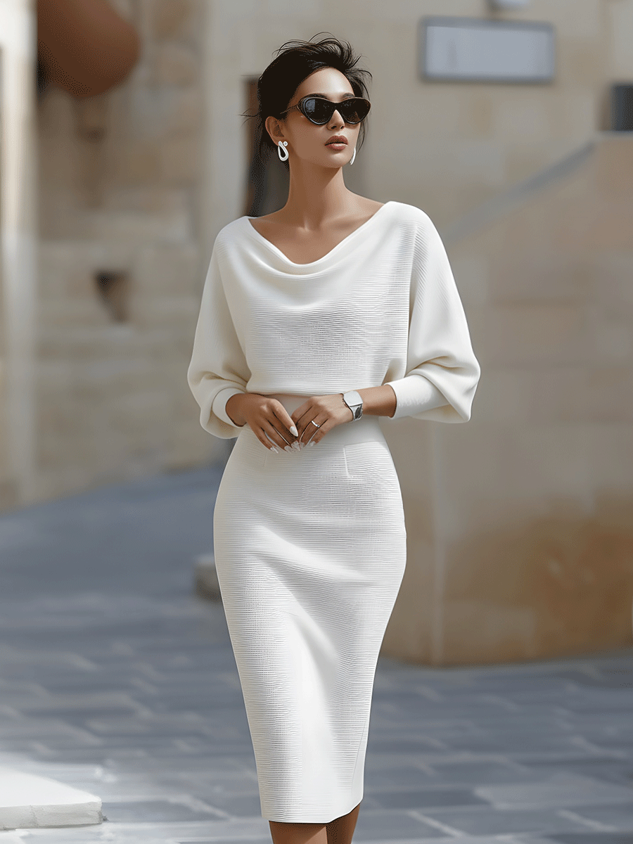 Chic Flowy Knee Length Dress