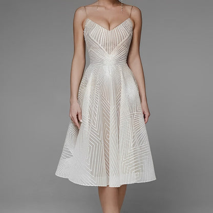 Women's Evening Dress Symmetry Line