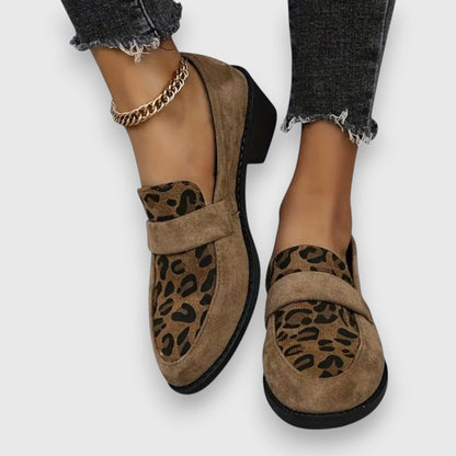 Fashion Leopard High Heel Slip On Shoes