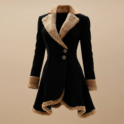 Women's Suede Shearling Coat