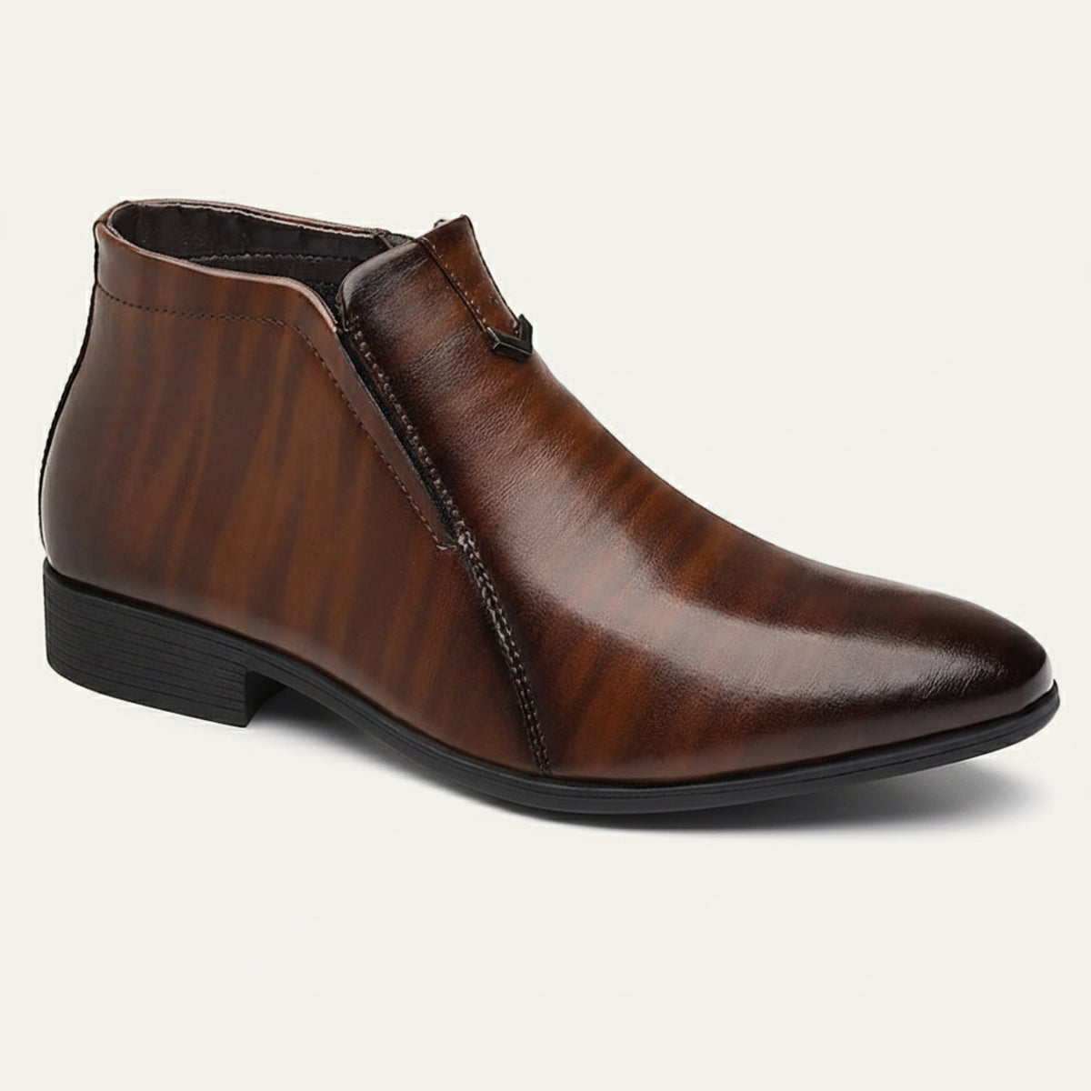 Mantova Men's Ankle Boots Pointed Toe Vintage Leather