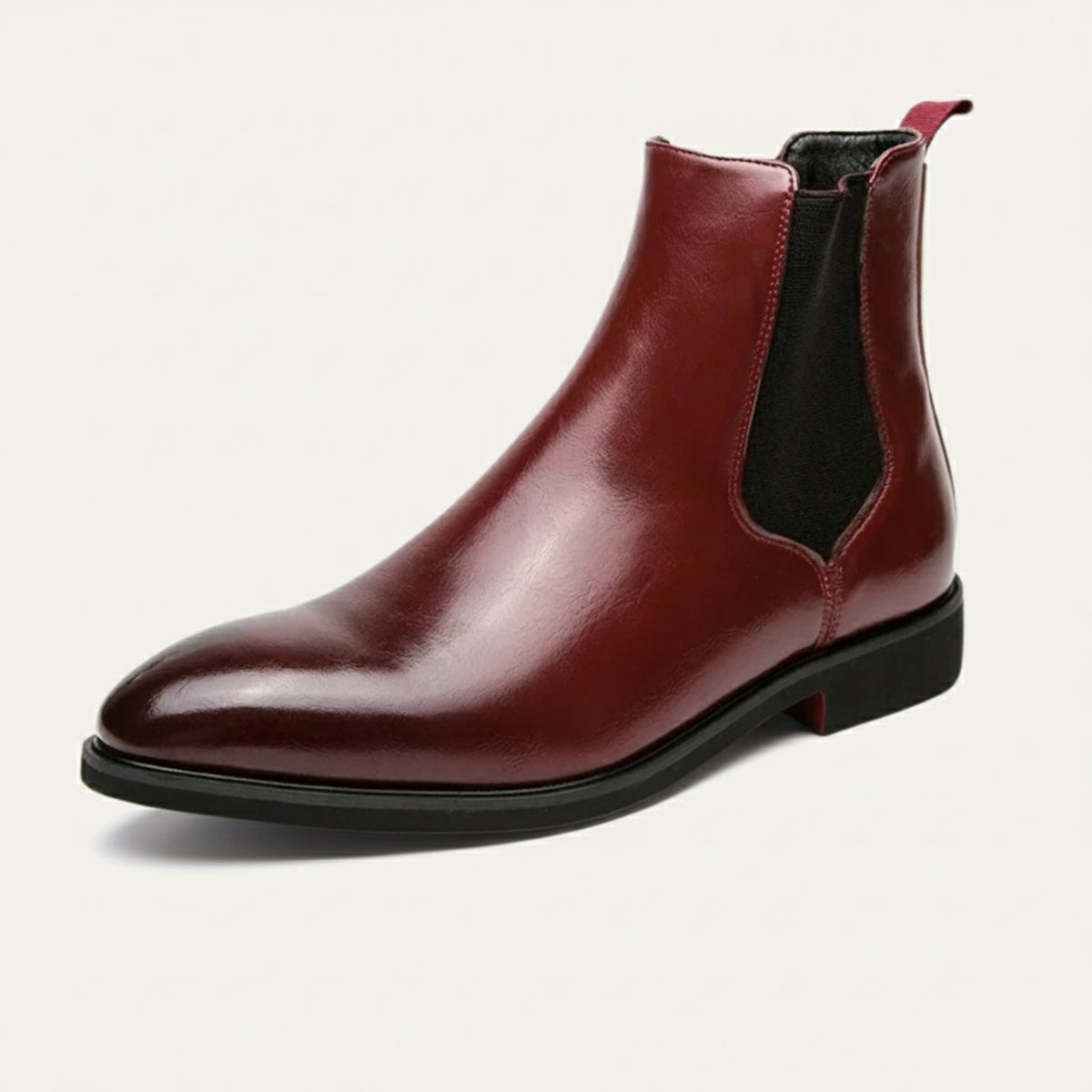 Men's Leather Ankle Boots Classic Slip On