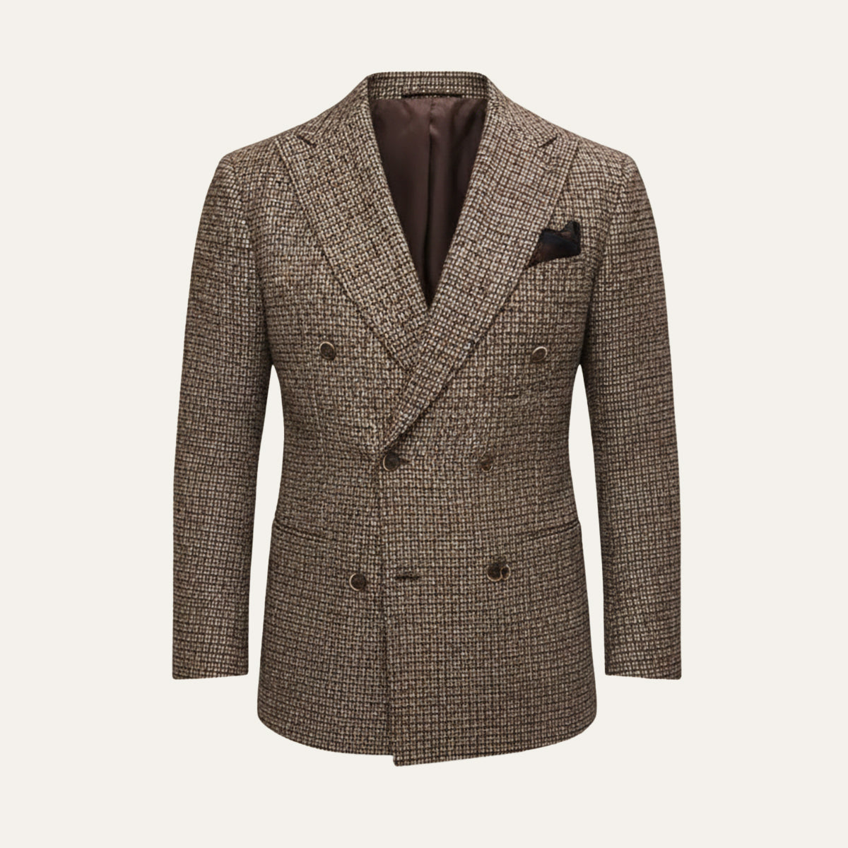 Men's Plaid Blazer Jacket Checked Double Breasted