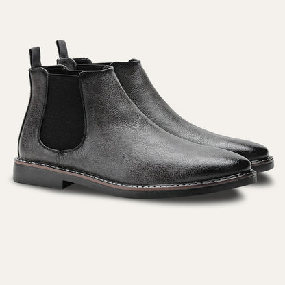 Men's Leather Chelsea Boots Durable Brown
