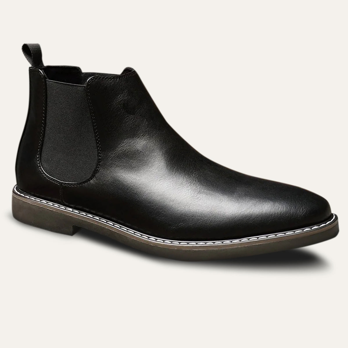 Men's Leather Chelsea Boots Comfortable Black