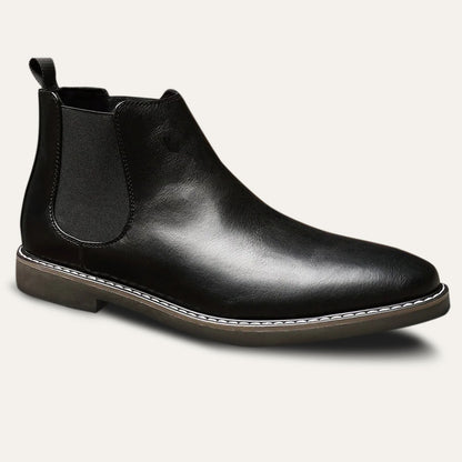 Men's Leather Chelsea Boots Comfortable Black