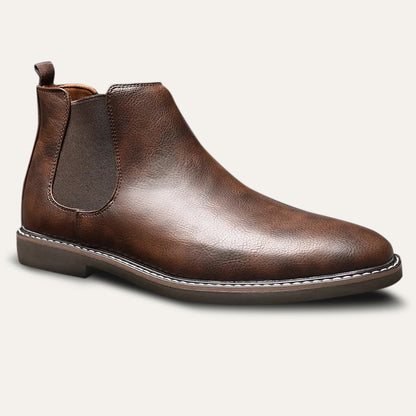 Men's Leather Chelsea Boots Comfortable Black