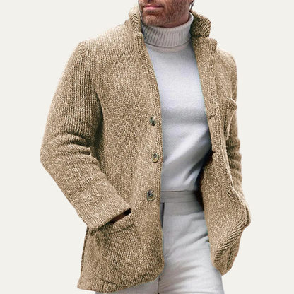 Pemberton Men's Knitted Cardigan Smart Casual Button Up Winter